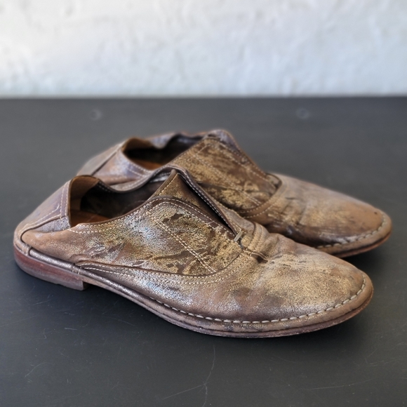 TRASK leather loafers Slip on Designer Minimalist Size Women’s 7.5 M Y2K Boho - Picture 1 of 8